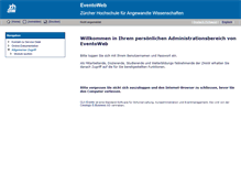 Tablet Screenshot of eventoweb.zhaw.ch