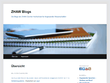 Tablet Screenshot of blog.zhaw.ch